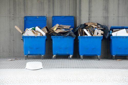Illustration of a skip placement on a public road in Morden