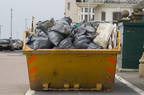 Commercial garden waste removal in action