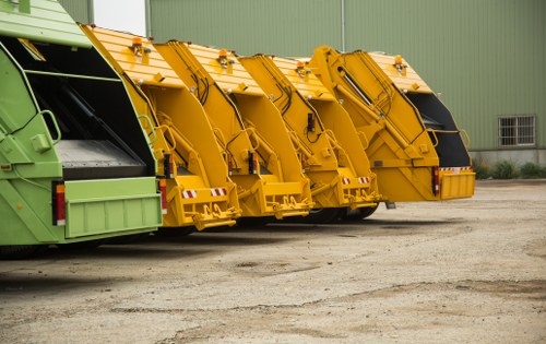 Different sizes of enclosed skips available for hire