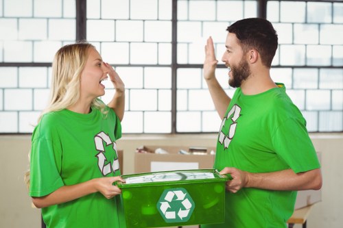 Advanced machinery used in waste removal